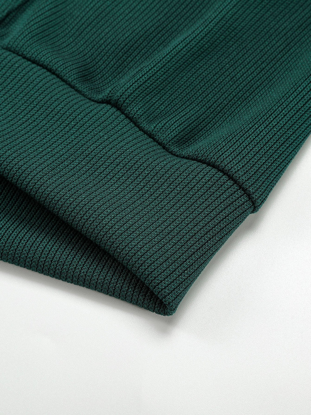 3 Pieces Basic Knitted Ribbed Hoodies
