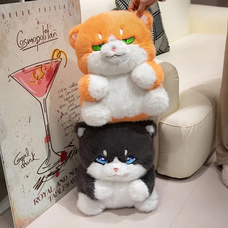 Cute Chubby Gray Ginger Cat Plushies