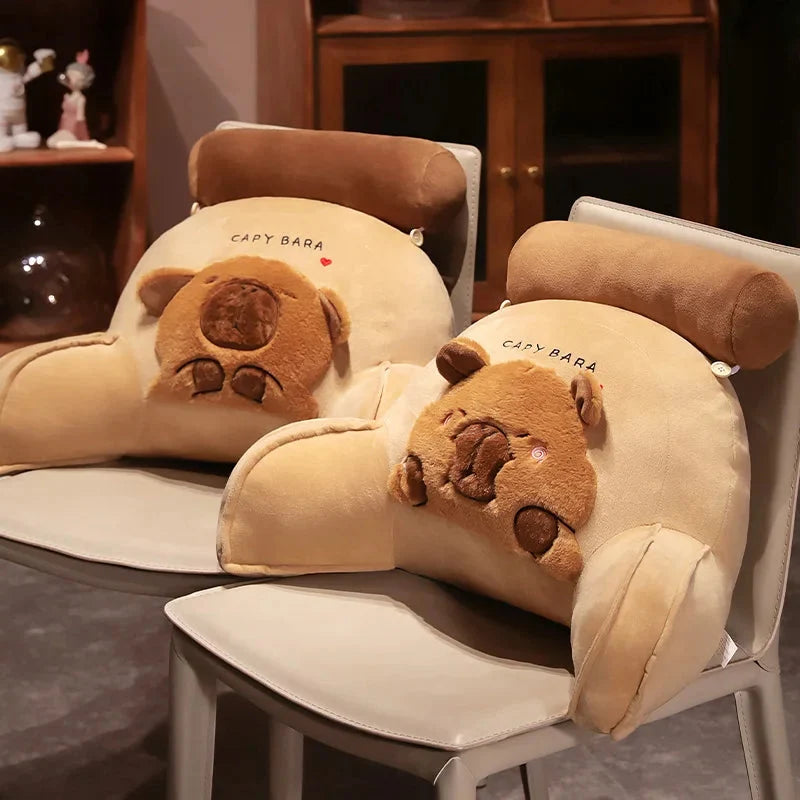 Huge Capybara Cushion Plush Backrest Seat
