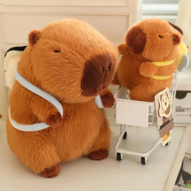 Kawaii Capybara with Backpack Plush Collection