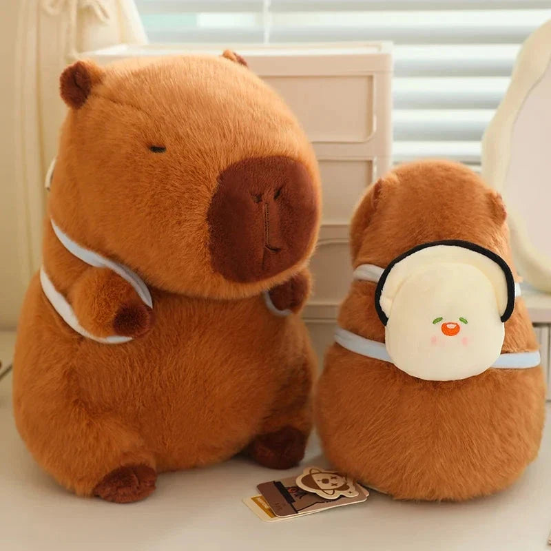 Kawaii Capybara with Backpack Plush Collection