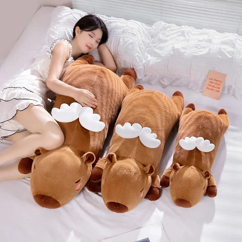 Long Kawaii Angel Capybara Plushies