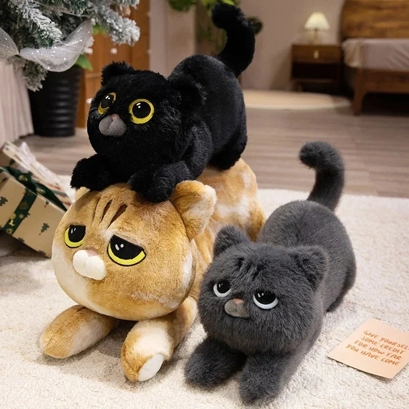 Mochi, Marmie & Midnight – Sleepy Cat Plushies