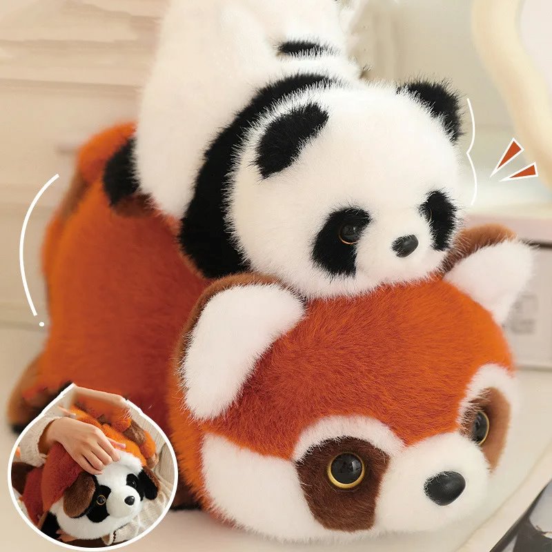 Reversible Red Panda to Panda Plush