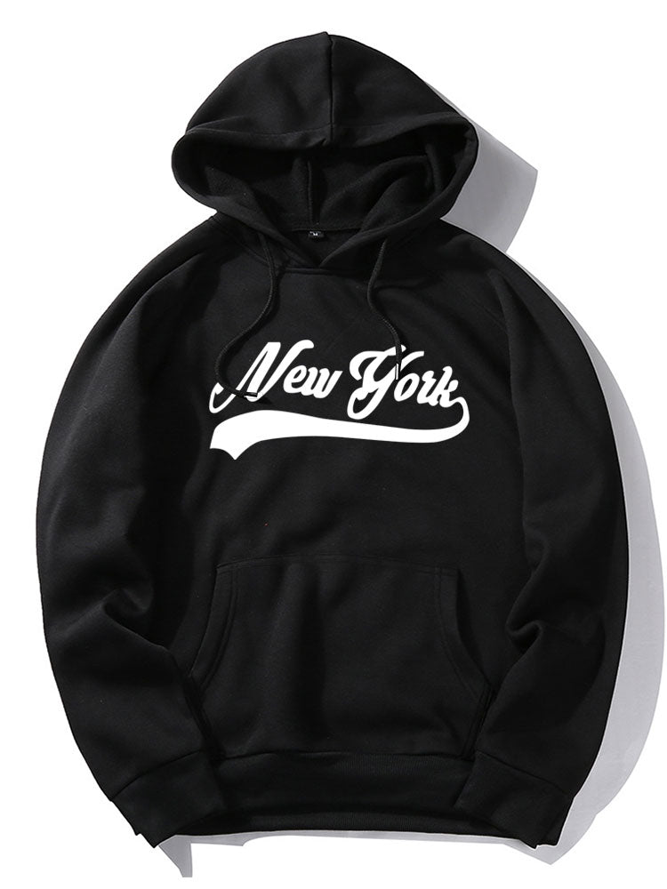 Sweats à capuche lettrage New York