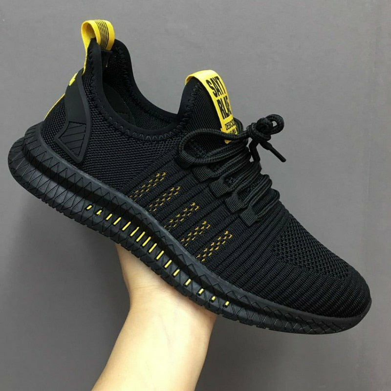 Fashion Men Sneakers Mesh Casual Lac-up Shoes Lightweight Vulcanize Shoes