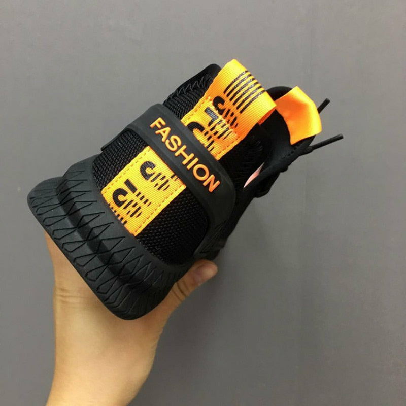 Fashion Men Sneakers Mesh Casual Lac-up Shoes Lightweight Vulcanize Shoes