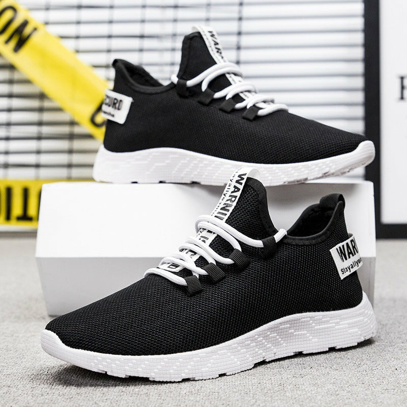 Men Casual Shoes Sneakers Breathable Air Mesh Lace Up Wear-Resistant Sport Shoes