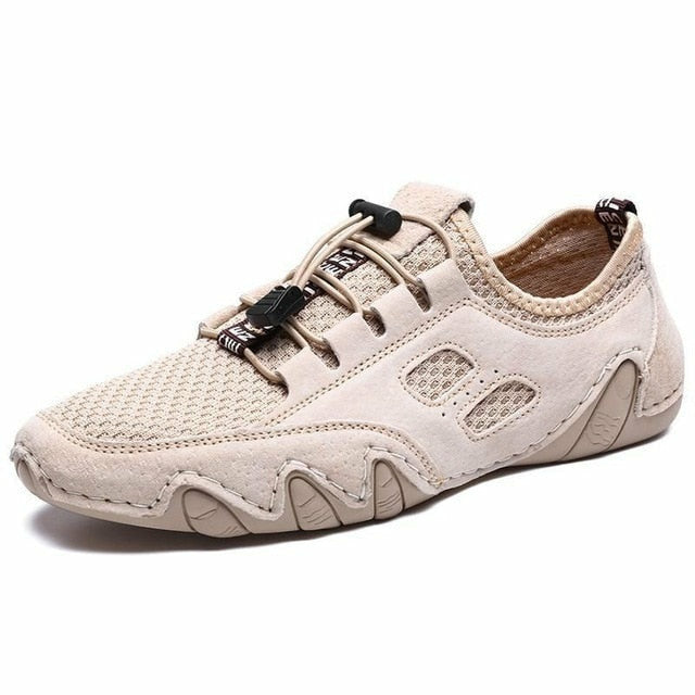 Men Fashion Leather Boots Casual Outdoor Light Ankle Shoes
