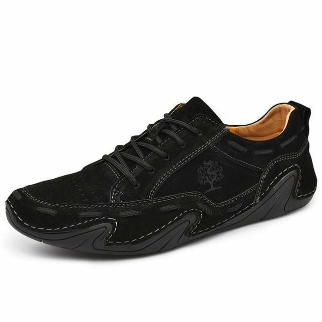 Men Fashion Leather Boots Casual Outdoor Light Ankle Shoes