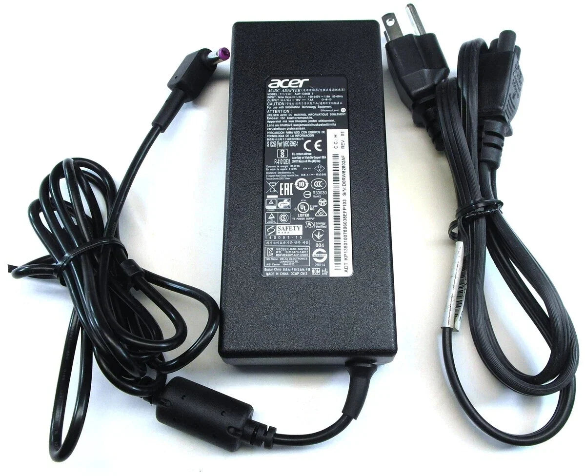 Acer Laptop Charger AC Adapter Power Supply ADP-135KB T 19V 7.1A 135W