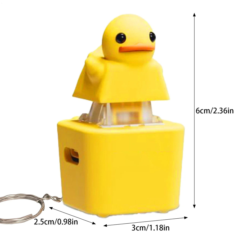 Quacking Sound Duck Fidget Keychain