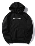Sweat à capuche avec slogan « Self Love »