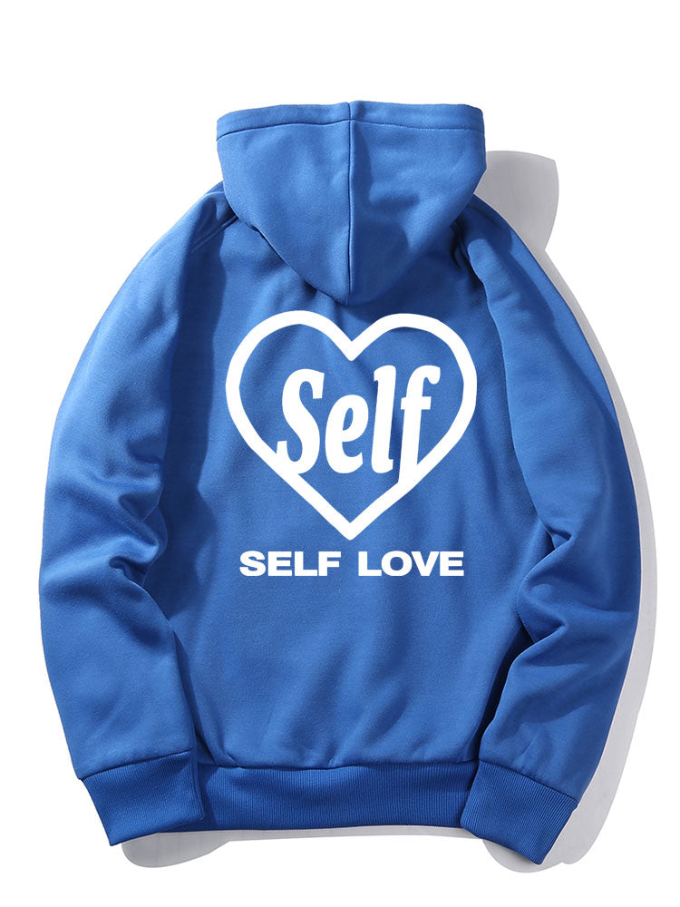 Sweat à capuche avec slogan « Self Love »