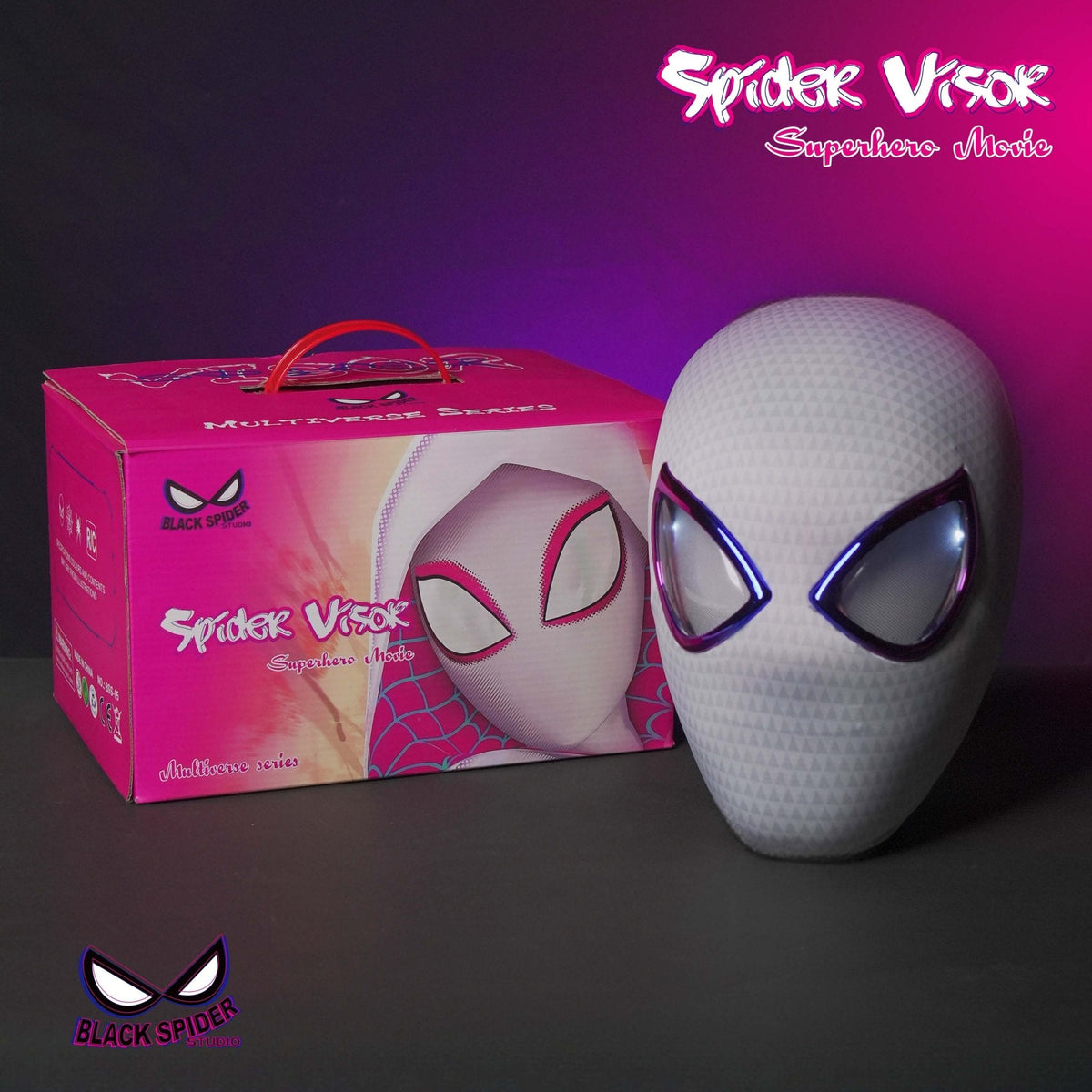 SpiderMan Gwen Mask With Moving Eyes