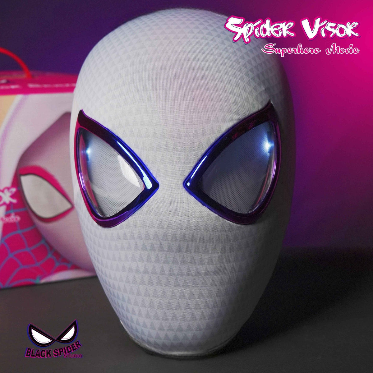 SpiderMan Gwen Mask With Moving Eyes