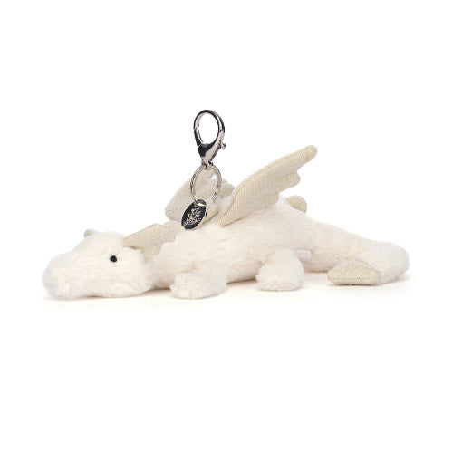 Breloque de sac Jellycat Dragon des neiges 12 cm