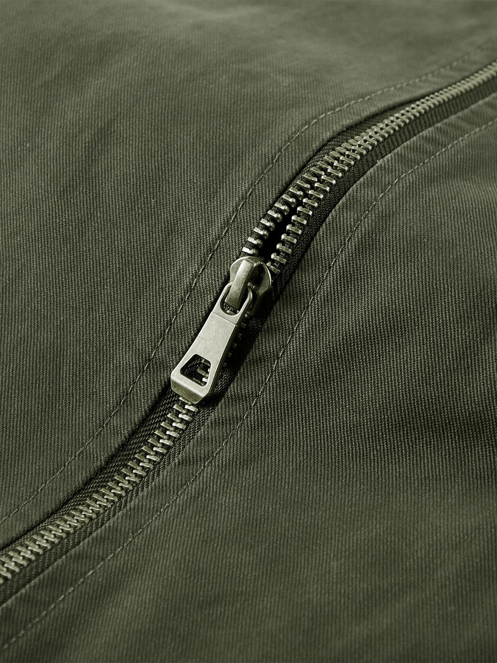 Contrast Corduroy Collar Washed Chino Jacket