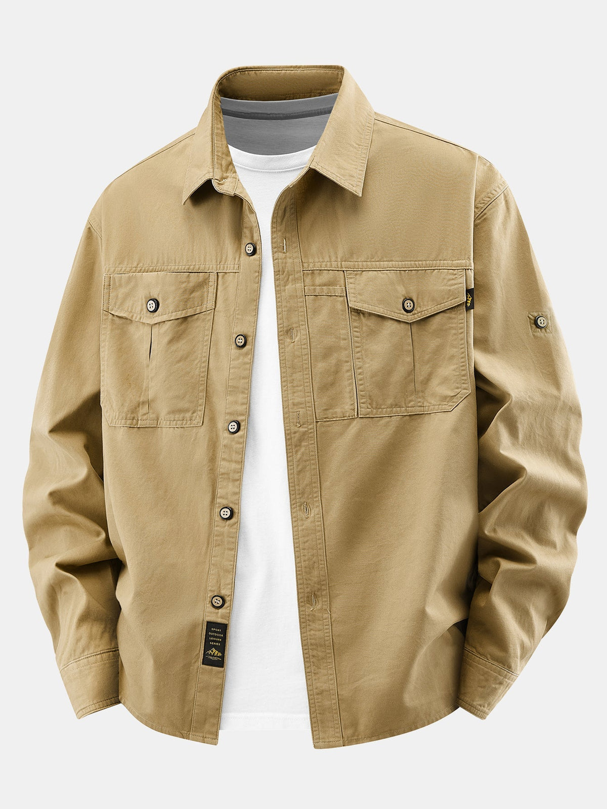 Chino Utility Pocket Overshirt